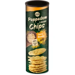 BONASIA Poppadom Chips Curry Masala 70 g