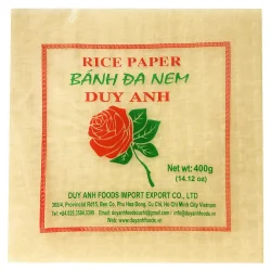DUY ANH Rice Paper Spring Roll, square, 22 cm 400g