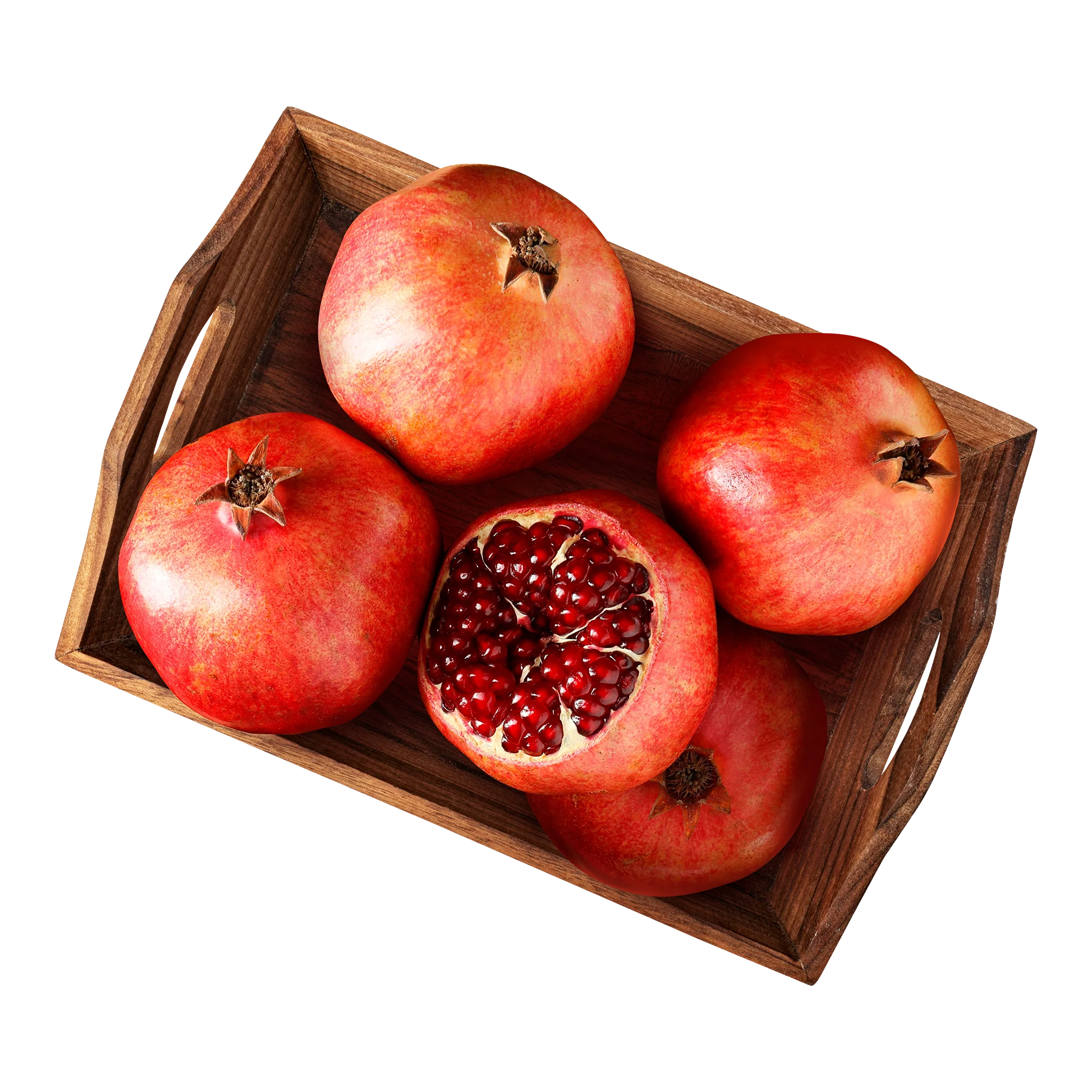 5pc Fresh Pomegranate (Anar) India 1.6-1.85kg