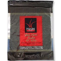 HANABI Yaki Nori für Sushi 10 Sheets 25g