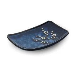 Sushi Plate 22x15x3,5cm Hana Blue