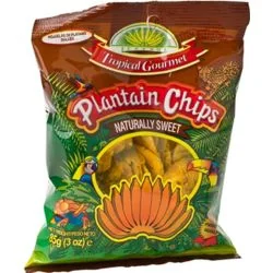 TROPICAL GOURMET Plantain Chips Naturally Sweet...