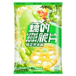 WSBBC Crispy Lotus Root Slices Wasabi 55g